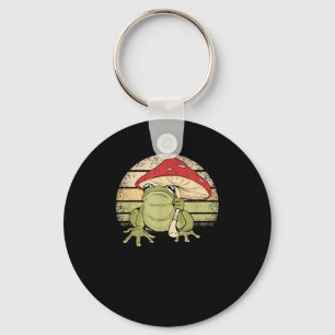 Cute Cottagecore Aesthetic Frog Mushroom Goblincor Key Ring