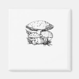 Cute Cottagecore Aesthetic Mushroom Fungi Goblinco Magnet