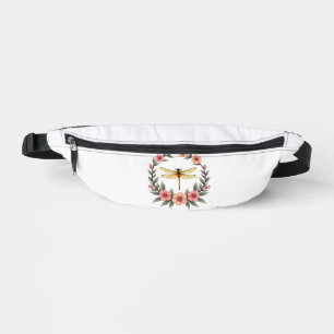 Cute Cottagecore Floral Dragonfly Aesthetic Girls Bum Bags