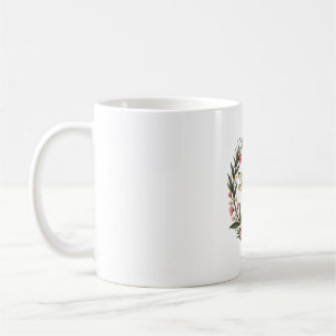 Cute Cottagecore Floral Dragonfly Aesthetic Girls Coffee Mug
