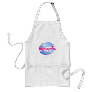 Cute Cotton candy color blue and pink Standard Apron