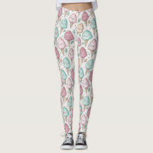 Cute cotton candy kawaii pattern