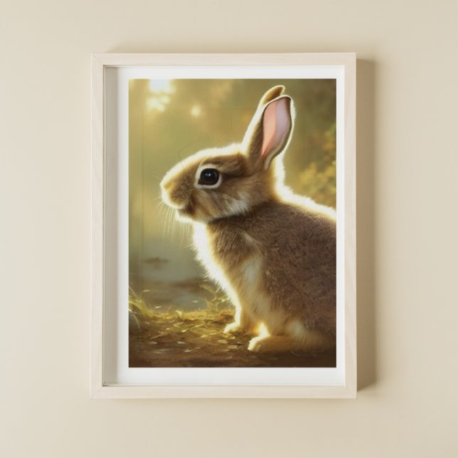 Cute Cottontail Wildlife Portrait  Poster (Creator Uploaded)