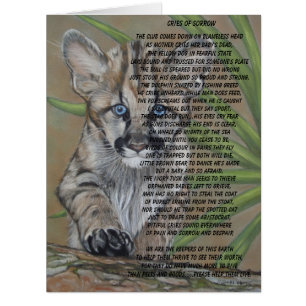 cute cougar kitten big cat wildlife painting art