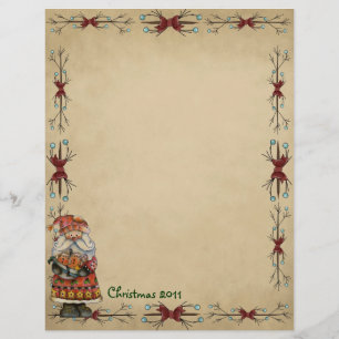 Cute Country Christmas Letterhead