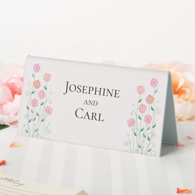 Cute Country Daisies Wedding Table Number (In SItu (Wedding))