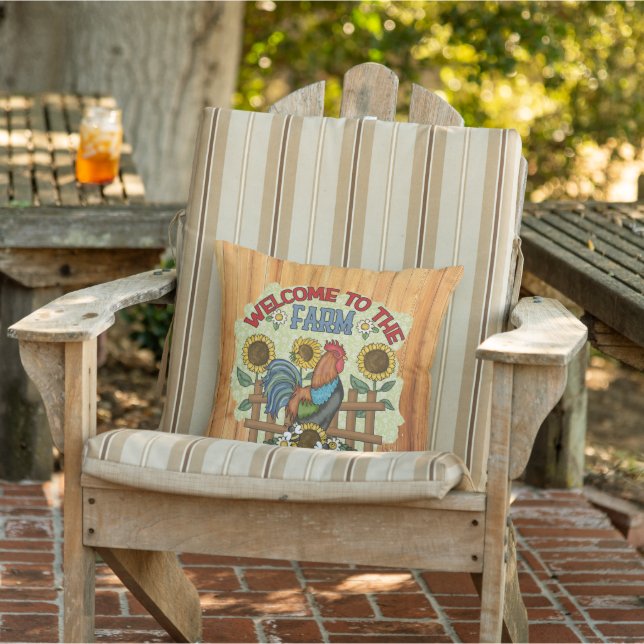 cute Country Farmhouse chicken  Cushion (Chair)