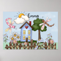 Cute Country Folk Art Picture