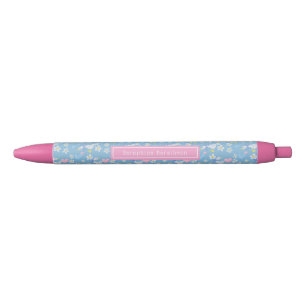 Cute Country Geese Personalised Name Black Ink Pen