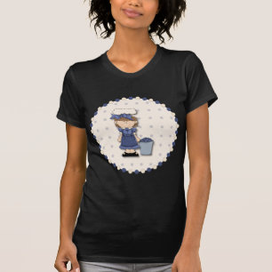 Cute country girl + bucket filled with blueberries T-Shirt