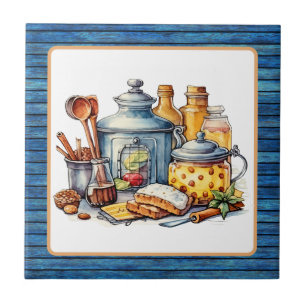 Cute Country kitchen pot Ceramic Tile