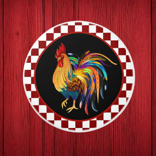 cute Country rooster Farmhouse decor Ceramic Knob