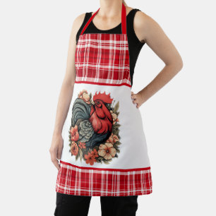 Cute Country rooster lovers kitchen Apron