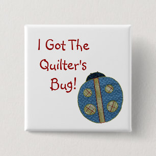 Cute Country Style Quilting Ladybug 15 Cm Square Badge