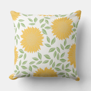 Cute Country Sunflower Pattern Cushion