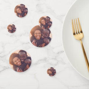 Cute Couple 6 Photo Bachelorette Party Confetti