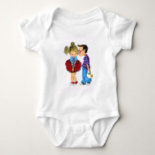Cute Couple Baby Bodysuit or Baby T-Shirt