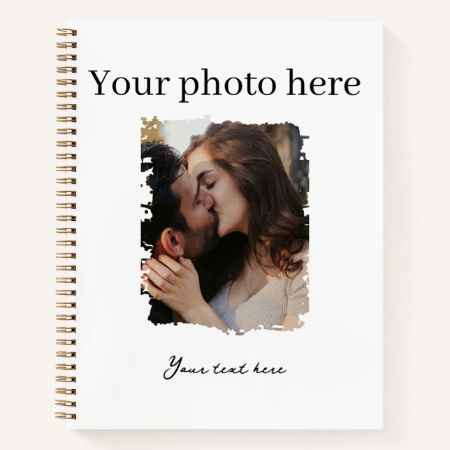Cute Couple Custom Photo Journals  (Front)