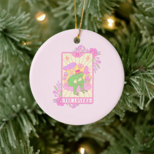Cute Couple Frog - The Lovers Ceramic Ornament