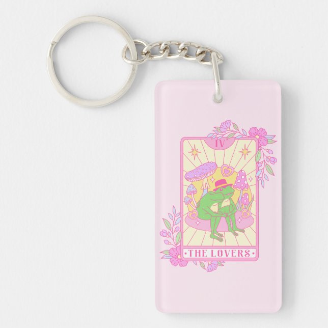 Cute Couple Frog - The Lovers Key Ring (Front)