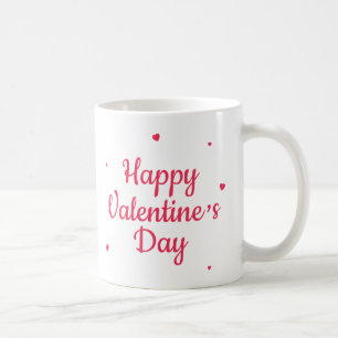 Cute Couple Heart Illustration Romantic Gift Coffee Mug