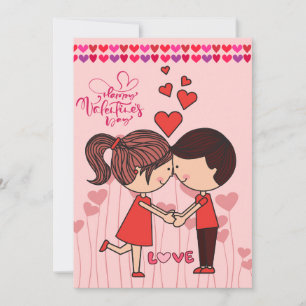 Cute Couple Love Happy Valentine's Day Card
