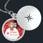 Cute Couple Musical Wedding 1st Christmas Necklace<br><div class="desc">Embroidered Wedding Accessories T-shirts,  Jackets,  Hoodies,  Totes,  Handbag,  Bags,  Hats,  and More  Customise to Cover Everyone in Your Party - Wedding Party T-shirt For All Members of the Party Groom T-shirts Bestman T-shirts Groomsman T-shirts Usher T-shirts Ring Bearer T-shirts-</div>
