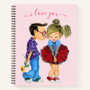 Cute Couple Notebook - I Love You