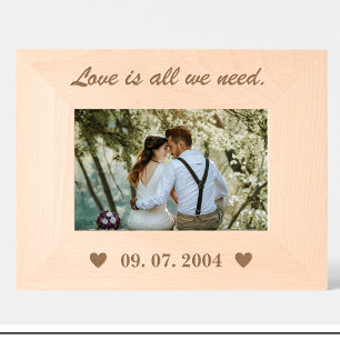 Cute Couple quote Custom Wood Picture Frames
