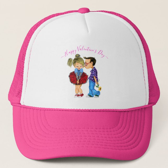 Cute Couple Valentine's Day Hat (Front)
