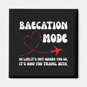 Cute Couples Trip Matching Vacation Baecation Magnet