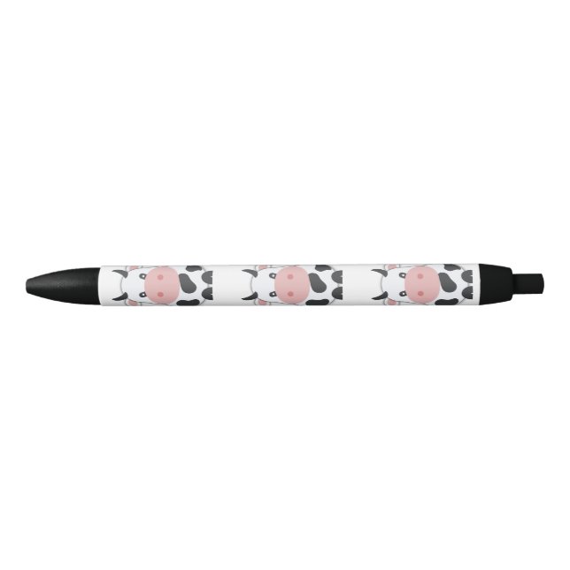 Cute Cow Black Ink Pen (Front)