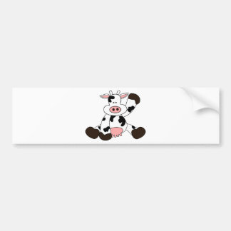 Cute Cow Cartoon Design Bumper Sticker