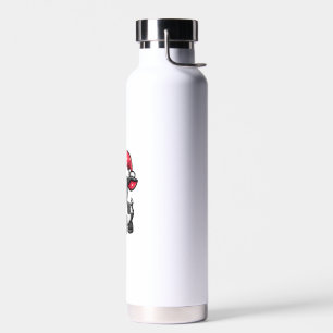 Cute Cow Christmas Comic X-Mas  Water Bottle