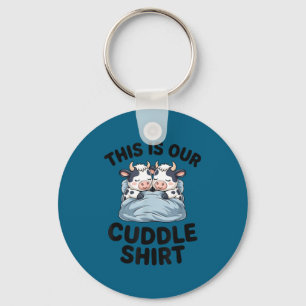 Cute Cow Couple This Is Our Cuddle  Key Ring