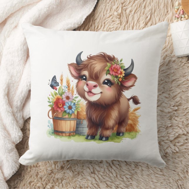 Cute Cow Cushion (Blanket)