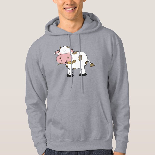 Cute Cow Design Adorable Farm Animal Art for Cow  Hoodie (Front)