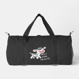 Cute cow design duffle bag