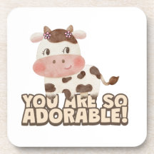 Cute cow digital art design