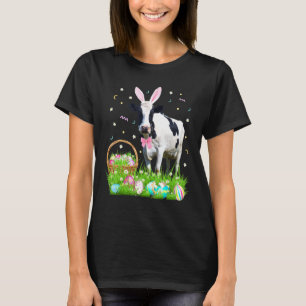 Cute Cow Easter Day Bunny Eggs Easter Costume Mens T-Shirt
