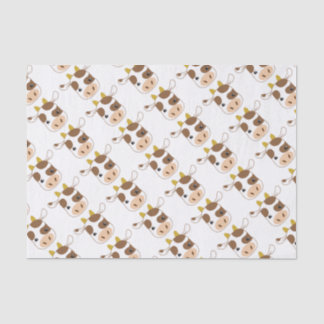 cute cow face tissue paper