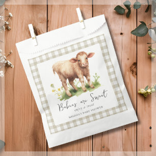 Cute Cow Farm Animal Baby Shower Favour Bag