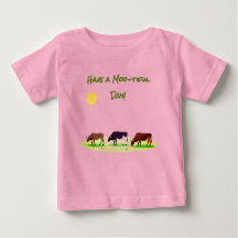 Cute Cow Farm Baby T-Shirt