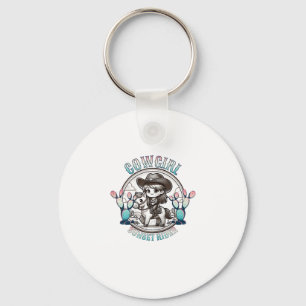 Cute Cow Girl Horse Riding Cowgirl Sunset Rider _7 Key Ring