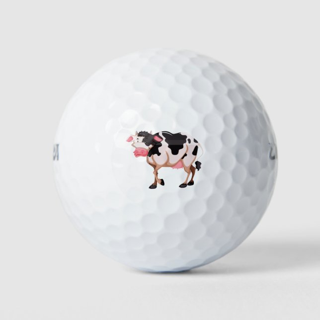 Cute cow golf balls (Front)