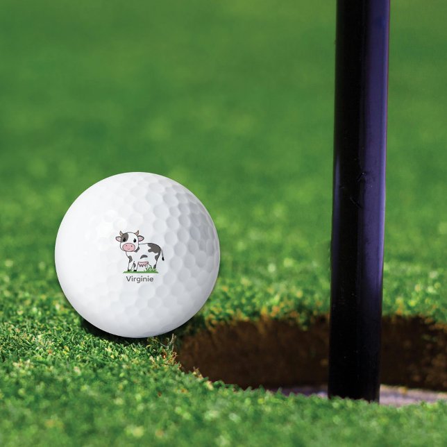 Cute Cow Golf Balls (Cute Cow Golf Balls)