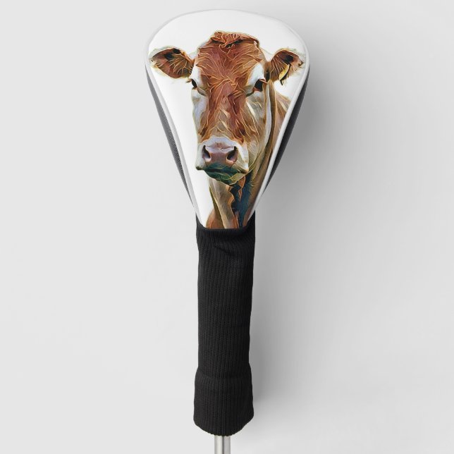 CUTE COW GOLF HEAD COVER (Front)