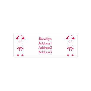Cute cow in kung fu suit cartoon self-inking stamp