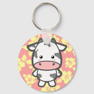 Cute Cow Key Ring