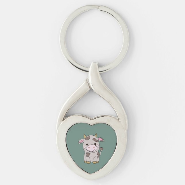 Cute cow key ring (Front)